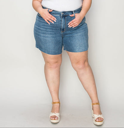 Judy Blue High Waist Slim Denim Shorts