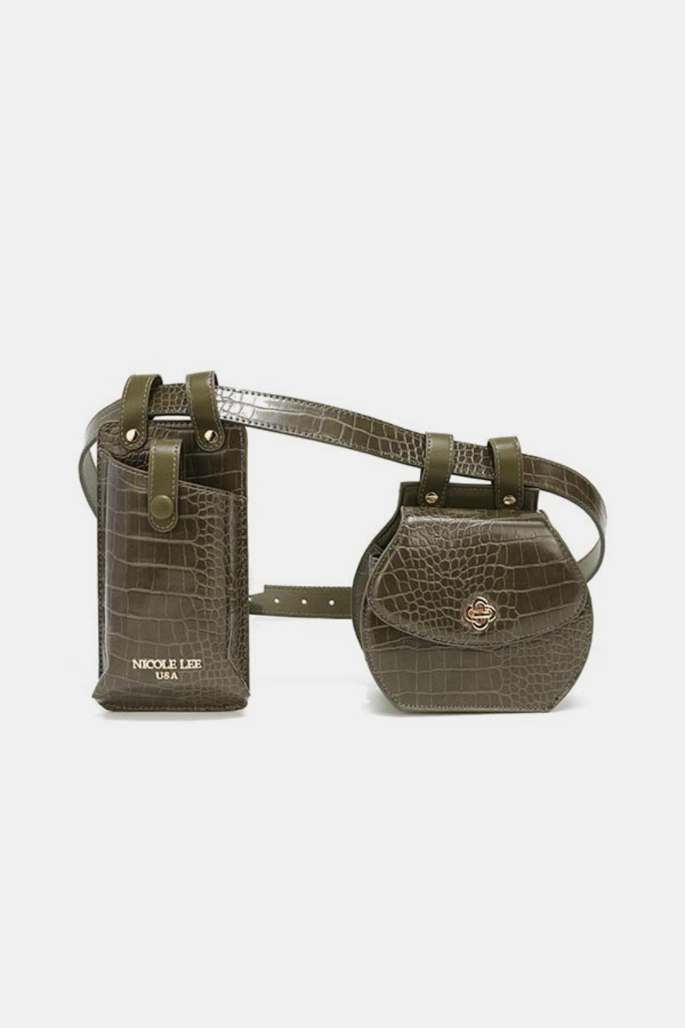 Albina Two Piece Textured Belt Bag