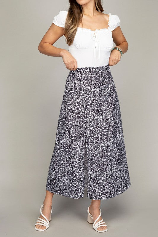 Floral Midi Skirt