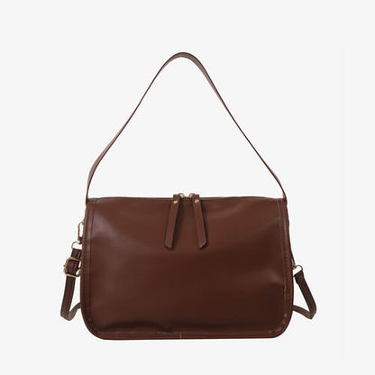 Faux Leather Shoulder Bag