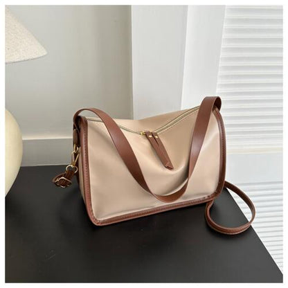 Faux Leather Shoulder Bag