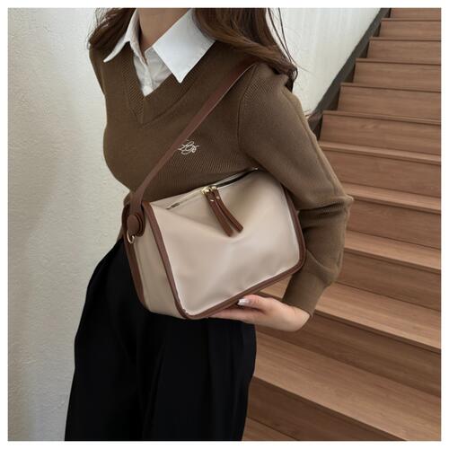 Faux Leather Shoulder Bag