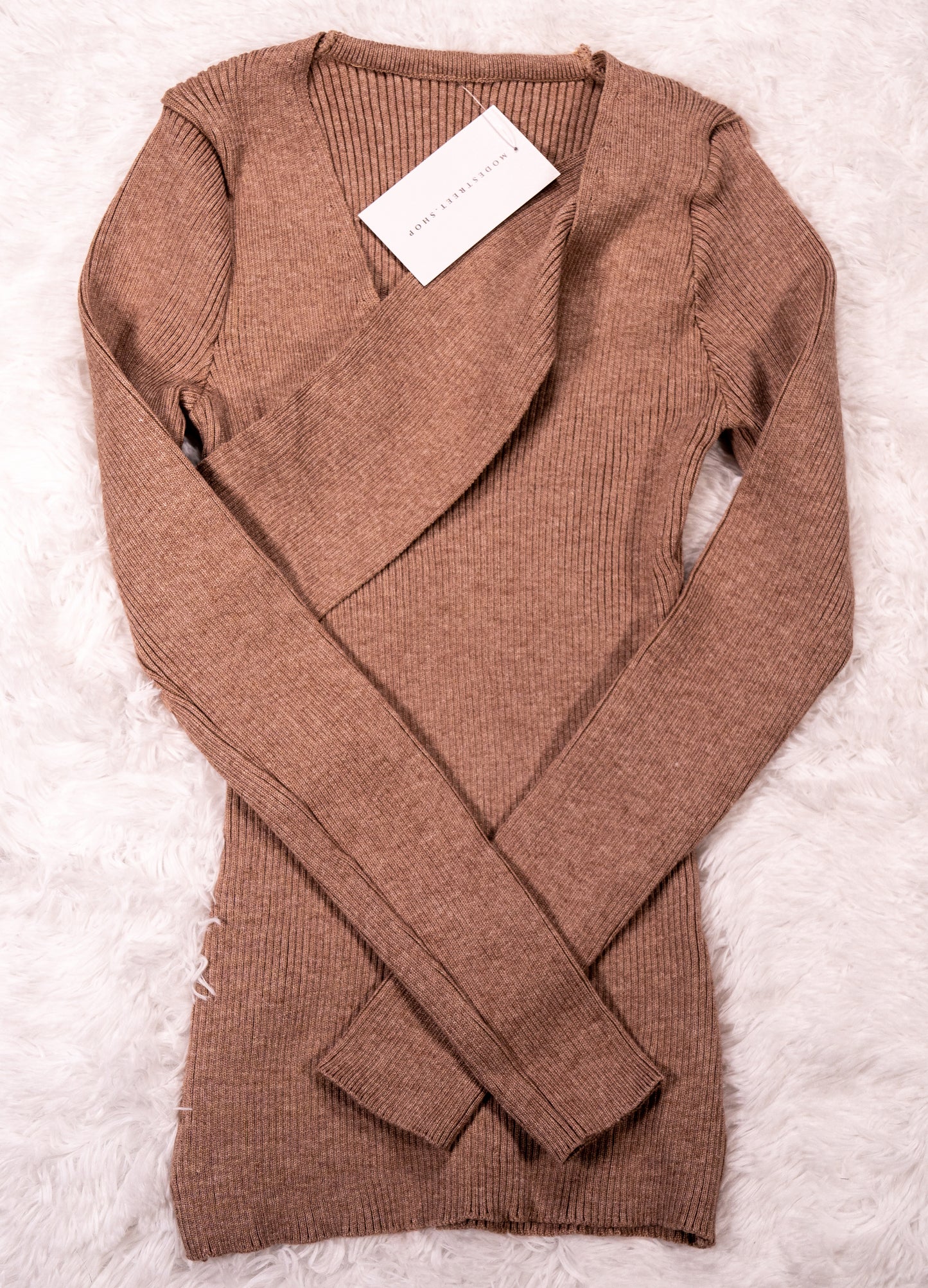 Sash Neckline Sweater