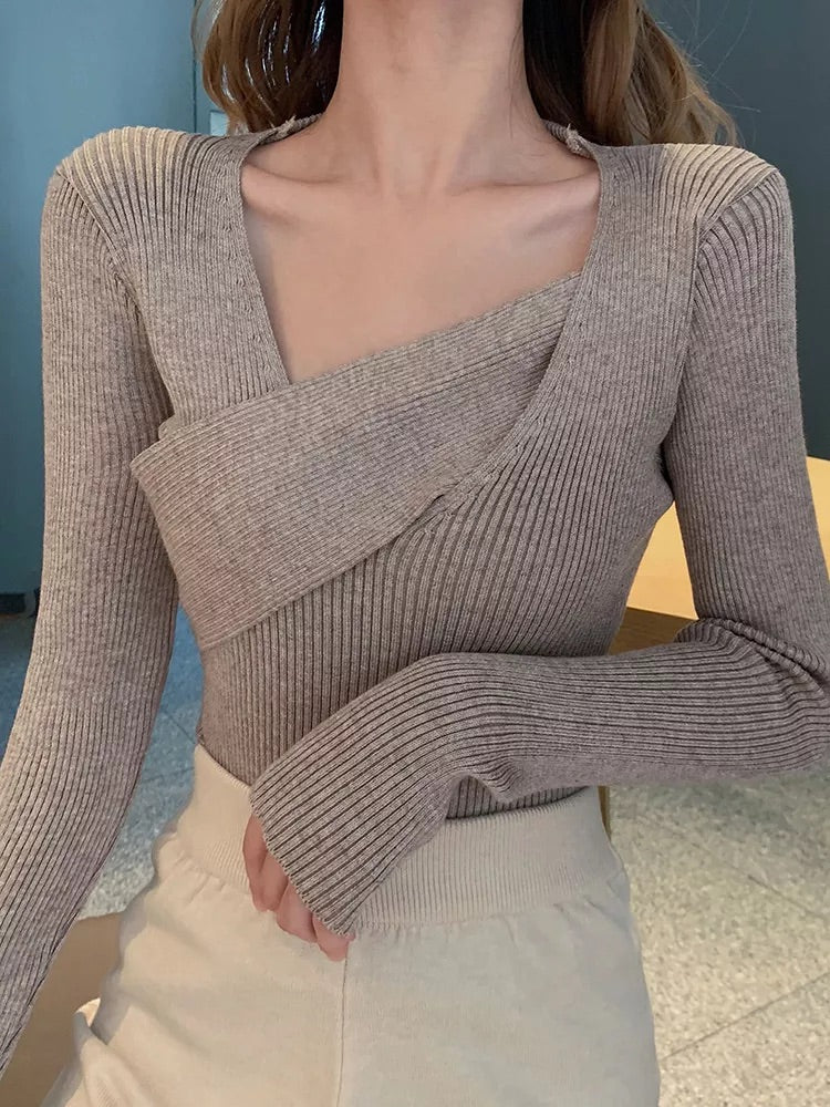 Sash Neckline Sweater