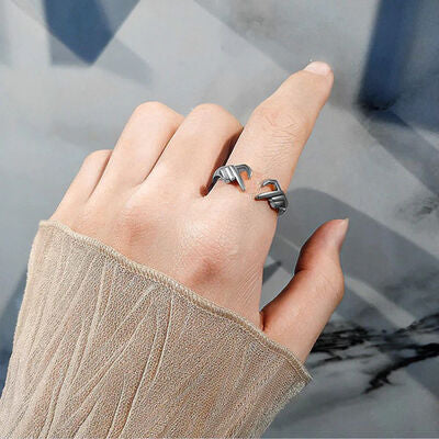 Hand Heart Shape Open Ring