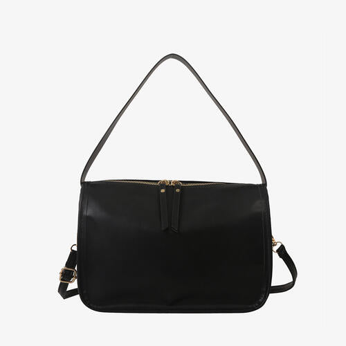 Faux Leather Shoulder Bag