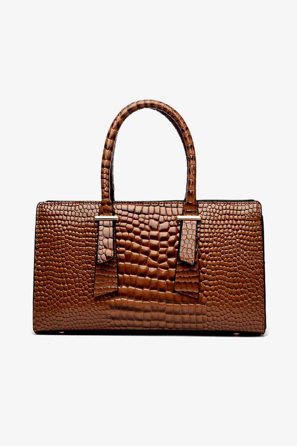 Textured Faux Leather Handbag